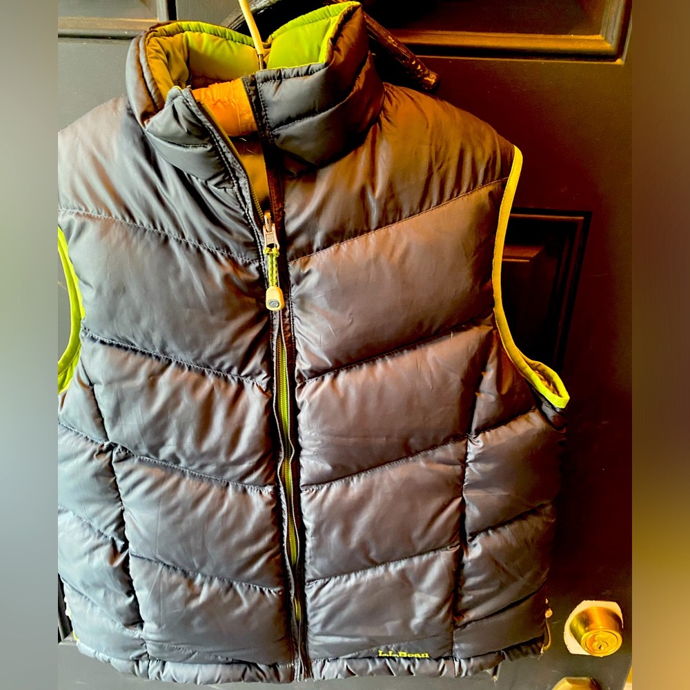 LL Bean Reversible Women’s Down Vest.